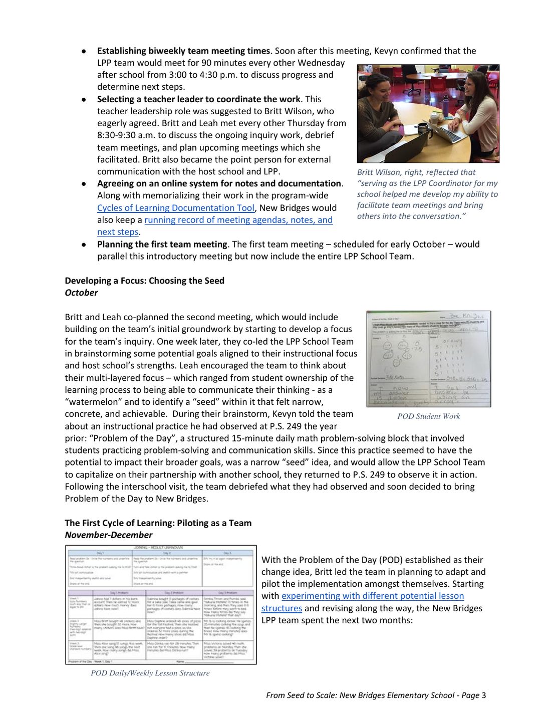 From Seed to Scale: New Bridges Elementary School, page 3